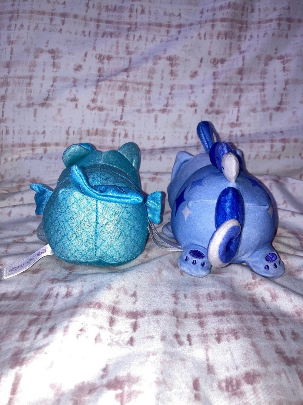 Aphmau MeeMeows Blue Unicorn & Blue mermaid Cat Plush Kitty 6”